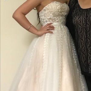 Beautiful strapless ballgown